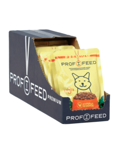 Влажный корм для кошек Profifeed, полнорационный, с курицей в соусе, 28 шт по 75 г