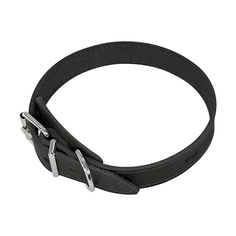 Ошейник для собак Zoo One, черный, кожа, сталь, 25 мм x 40-50 см Zooone