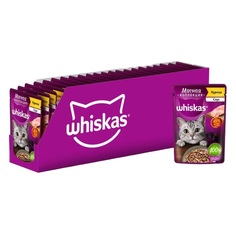 Влажный корм Whiskas с курицей в соусе для кошек 75 г