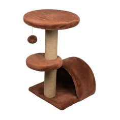 Когтеточка Dubex для кошек с полочками и домиком 53 x 39 x 67 см