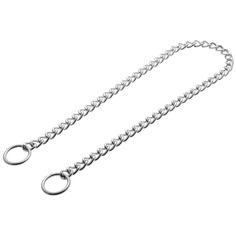 Ошейник-удавка для собак Zoo One цепь рывковая, серебристый, сталь, 3,0 мм, 65 см Zooone