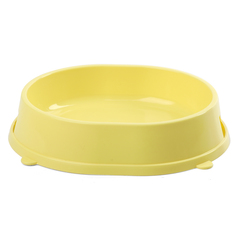 Миска для кошек и собак Gamma Карамель, пластик, желтая, 0,2 л