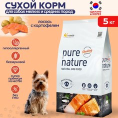 Сухой корм для собак Pure Nature, беззерновой, лосось с картофелем, 5 кг