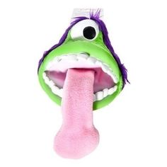 Игрушка для собак Фигурка голова с языком с пищалкой No Brand