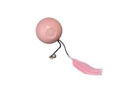 Игрушка для кошек Чистый Котик Шар, LED-подсветка, розовая, пластик, 6,4 см