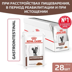 Корм влажный Royal Canin Gastrointestinal для кошек при нарушении пищеварения, 28x85 г