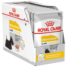 Влажный корм для собак Royal Canin Dermacomfort, с чувствительной кожей 12шт по 85 г