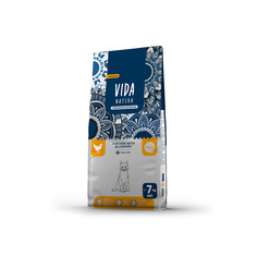 Сухой корм для кошек Vida Nativa, с курицей и черникой,7 кг