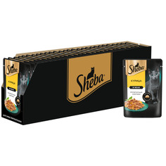Влажный корм для кошек Sheba, курица, 28шт по 75г