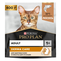 Сухой корм для кошек PRO PLAN для красоты шерсти и здоровья кожи, лосось, 400 г