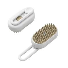 Паровая щетка для животных TOP-Store Electric Spray Brush белая, пластик, 12х6,5 см