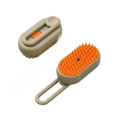 Паровая щетка для животных TOP-Store Electric Spray Brush бежевая, пластик, 12х6,5 см