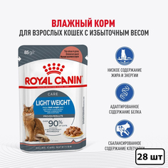 Влажный корм для кошек Royal Canin Light Weight Care, при избыточном весе, 28 шт по 85 гр