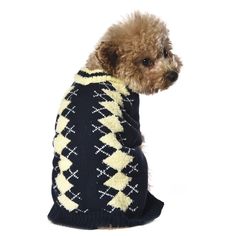 Свитер для собак Foxie Warmth and comfort сине-желтый M