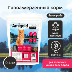 Сухой корм для кошек AmiGold, с рыбой, 400 г