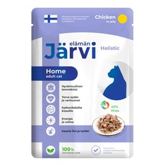 Влажный корм для кошек jarvi Home Adult, курица, кусочки в желе, 85г