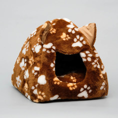 Домик для кошек Кошка с ушками 35 x 35 x 32 см в ассортименте No Brand