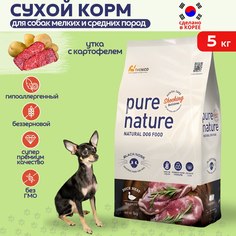 Сухой корм для собак Pure Nature гипоаллергенный беззерновой, с уткой и картофелем 5 кг