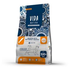Сухой корм Vida Super с лососем и тыквой для взрослых стерилизованных кошек 320 г