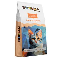 Сухой корм для кошек SHELMA Adult, для взрослых, мясное ассорти, 8 кг