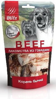 BLITZ Лакомство сублимированное для собак "БЫЧИЙ КОРЕНЬ", 65 г 2 шт Bluenative