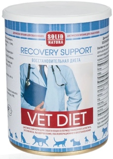 SOLID NATURA VET DIET RECOVERY SUPPORT Корм влажный для собак и кошек, 340 г