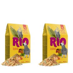 Сухой корм для средних и крупных попугаев RIO яичный, 2шт по 250 г