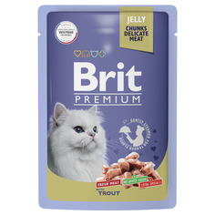 Влажный корм для кошек Brit форель, 85 г Brit*