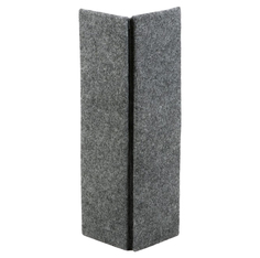 Когтеточка двойная ковролин 65x35 см серая No Brand