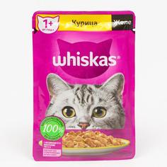 Влажный корм для кошек Whiskas с курицей в желе, 14шт по 75г