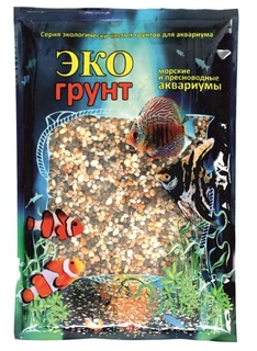 Грунт для аквариума Эко грунт Галька Феодосия мини, 1-3 мм, 7 кг ЭКОгрунт