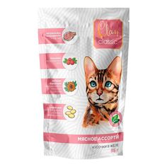 Влажный корм Clan Classic мясное ассорти для кошек 85 г