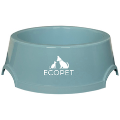 Миска для животных EcoPet пластиковая голубая, 200мл