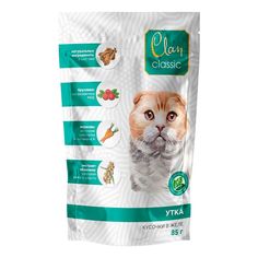 Влажный корм Clan Classic с уткой для кошек 85 г