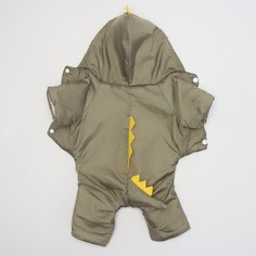Комбинезон для собак Пижон, 2XL, унисекс, хаки, хлопок, длина спины 45 см