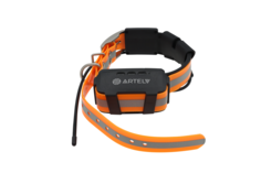 GPS-ошейник для собак ARTELV COLLAR, оранжевый, полиэстер, обхват шеи 32-60 см