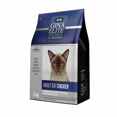 Сухой корм для кошек Gina Elite Cat Chicken, с курицей, 3 кг