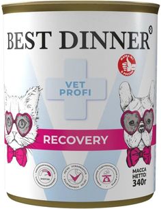 Влажный корм Best Dinner Vet Profi Recovery лечебный для кошек и собак 340 г