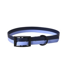 Ошейник для собак Foxie Double color из биотана синий S 1,5 х 30-45 см