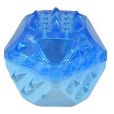 Игрушка для собак Flamingo Снежный шар, охлаждающая, голубой, ТПР, 7,7 см