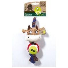 Игрушка M-PETS ECO Инди мягкая пищащая 27 см