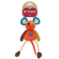 Игрушка Rosewood Мышка Милли мягкая оранжевая 32 см