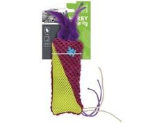 Игрушка для кошек M-PETS Хёрби мешочек с перышком с кошачьей мятой 15x7x1.5 см