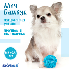 Игрушка для собак SkyRus Бамбук, голубой, резина, 6,5х6,5х6,5 см