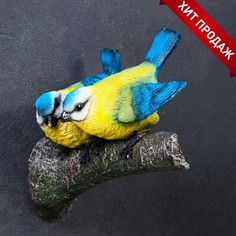 Садовая фигурка Синицы на ветке навесная 626476/F535 12,5 см No Brand