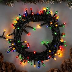 Световая гирлянда новогодняя Luazon Lighting Нить 670999 5,5 м разноцветный/RGB