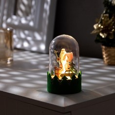 Новогодний светильник Luazon Lighting Под куполом дед мороз 9594172 белый теплый