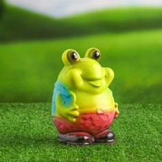 Садовая фигурка Хорошие сувениры Лягушка в жилетке Р00013442 15 см
