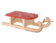 Елочная игрушка Koopman International санки со снежинками DH8005190 21,5 см 1 шт.