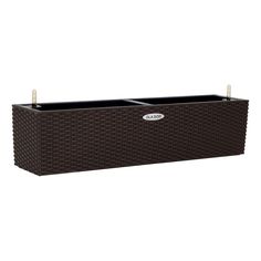 Ящик для цветов Ola Dom Rattan балконный коричневый 80 см